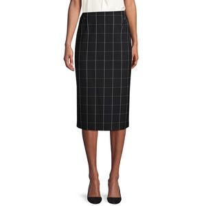 Hugo Boss Vedani Windowpane Pencil Skirt size 6
